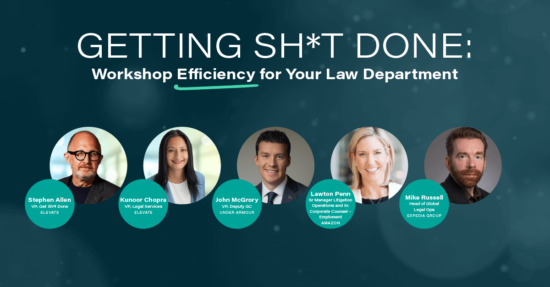 Design Banner on Workshop Efficiency for your Law Department