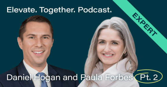 paula forbes and dan hogan podcast banner